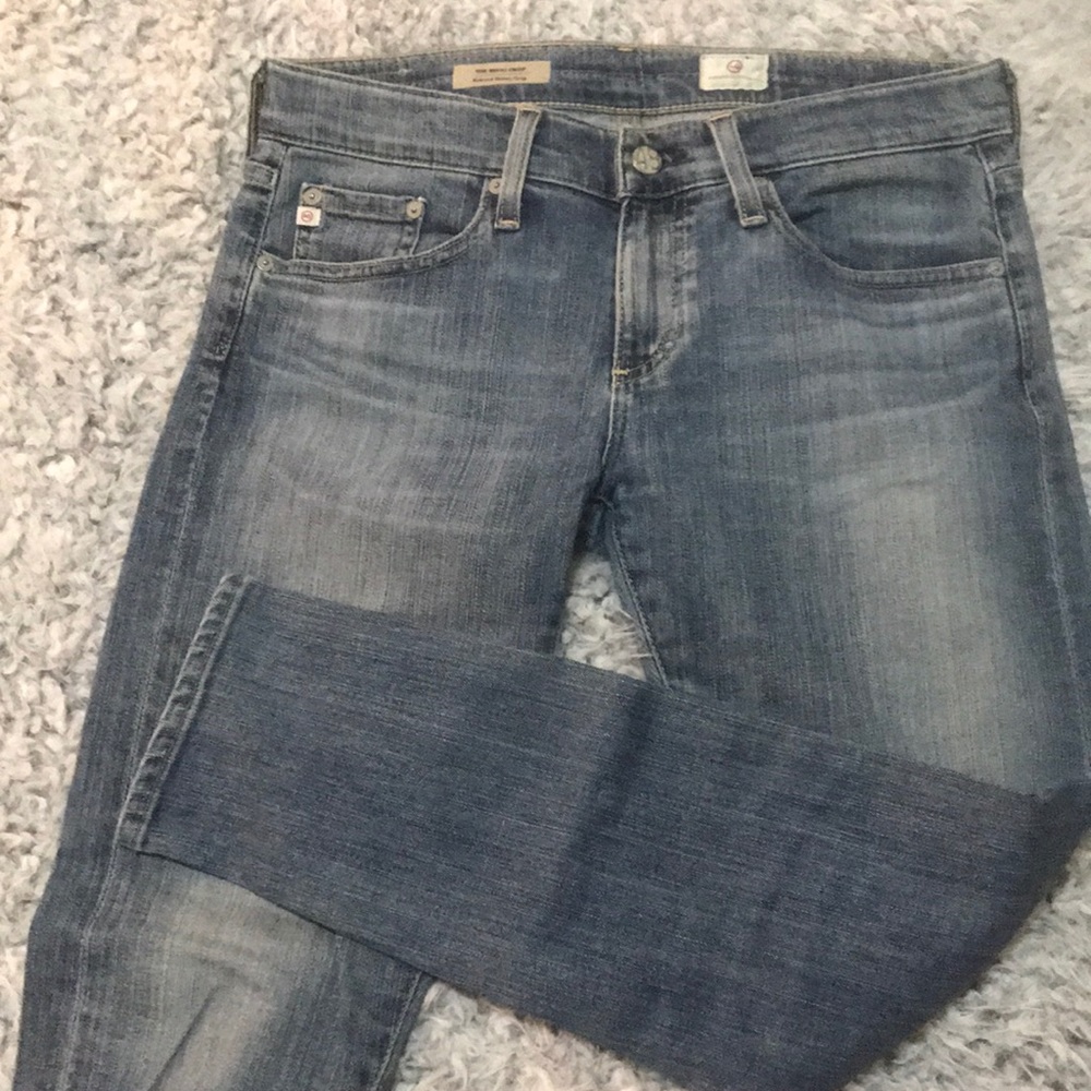 AG Nikki Crop Relaxed Skinny Crop denim jean